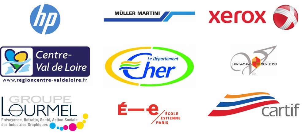 Logos Partenaires formation pour l'imprimeur CPI